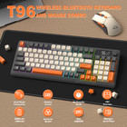 Ziyou Lang T96 Wireless Gaming Keyboard And Mouse Set  Bt 2 4ghz  Smart Display