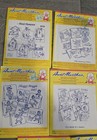 Lot Of 8 Vintage Aunt Martha s Hot Iron Embroidery Transfers Dogs Cats Chickens