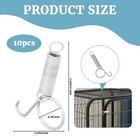 10 Pack Multi-functional Metal Finger Spring Latch Hook For Rabbit 10 Packs