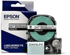 Epson Labelworks 224vslpx Black On White Self Laminating Vinyl 1   24mm   5-pack