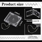 Mini Cd Keychain Album Cases Plastic Cd Cases Clear Dvd Cover Bulk Dvd Jewel Key