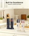 2pcs Electric Salt And Pepper Grinder Set Automatic Grinder W  Rechargeable Base