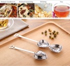 4-pack Heart Tea Infuser Set     Stainless Steel Loose Leaf Tea Strainer Spoons