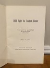 1960 Naacp Freedom Dinner Program To Support Sit-ins Civil Rights Detroit Rare 