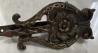 4 Antique Polychrome Drapery curtain Tie Backs Cast Iron Victorian Art Nouveau