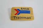 Amtrak Trainman Vintage Hat Badge Railroad Uniform Pin