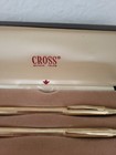 Vintage Cross Ball Point Pen Pencil Set 10 Karat Gold Filled Case Book Price Tag