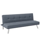 Gray Modern Futon Sofa Couch Bed Mattress Frame For Small Living Room Clearance