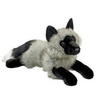     New Douglas Cuddle Toys Stuffed Plush Silver Fox Sterling Fluffy Fur Animal