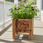 Custom Engrave Personalized Cedar Planter Boxes     Small Wooden Garden Box Gift