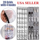 Over Door Shoe Organizer Rack Hanging Storage Holder Hanger Bag Closet 28 Pocket
