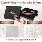 Copper Bracelets For Women Men  Lymph Detox Magnetic Bracelet  100  Pure Copper