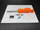 Snap-on Tools Usa New Orange Hard Handle Ratcheting Screwdriver W bits Ssdmr4b