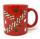 Waechtersbach Hohoho Christmas Mug Vintage Germany Ceramic Red And Green 13 Oz