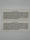 Johnny Cash 1997 Concert Tickets Big Top Chautauqua Wi Pair Vintage
