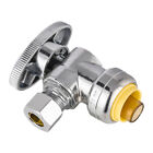 Efield 1 Piece 1 2  Push Fit    3 8  Od Compression 1 4-turn Angle Stop Valve