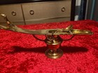 Antique Brass Hindu Prayer Chengalvetta Oil Lamp With Spoon