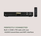 Hi Fi Receiver Internet Dab  Radio Spotify Cd Player Wifi Usb Mp3 Remote Black