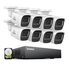 Sannce 8ch Dvr 1080p Video Security Camera System Cctv Outdoor Ai Human Detect