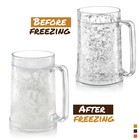 Freezer Mug  Double Wall Insulated Gel  16 Oz   For Beer And Drinks  Bpa Free