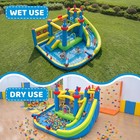 Inflatable Bounce House Water Slide For Kids Backyard 450w Blower Jumping Castle