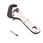 Micro Stubby Wrench Self Adjusting Stainless Steel Tool 5 16  To 3 4  Silver