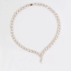 Pearl Bridal Necklace Earrings Set Crystal Wedding Jewelry Silver Elegant