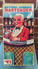 Rosko 1960 Tin Battery Powered Bartender Toy Figure W  Original Box