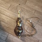 Vintage Large Antique Brass Gold Wall Hang Electric Cord Lamp Light Mid Century
