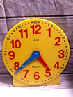 Learning Clock By Learning Resources 13  Yellow Used Teaching Tool Homeschool