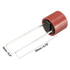 10pc Dip Mounted Miniature Cylinder Slow Blow Micro Fuse 1 25a 250v Red