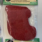 4 Packs Crafters Square Glitter Foam 4 25   x4 5   christmas Stocking Shapes 12 pack