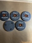 Tito s Handmade Vodka Slate Coasters 4in Set Of 5 W holder
