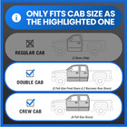 Rear Under Seat Storage Box Compatible With 2019-2026 Chevy Silverado Gmc Sierra