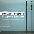Flashpoint Deluxe Telepole Support System  Black  Pair