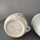 Sears Roebuck Co  Set Of 2 Ceramic Coffee Mugs White Frog Vintage Novelty
