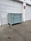 Stunning Antique Distressed Buffet  Farmhouse Dining Room  Credenza  Sideboard