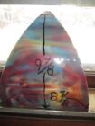 Antique Slag Glass Curved Panel For Lamp Shade Repair Or Replacement