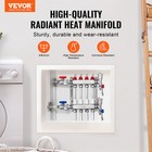 Vevor 4-branch Radiant Heat Manifold 1 2  Pex Tubing Floor Heating Manifold Set