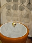 Vintage Oleg Cassini Ice Bucket     Mid-century Modern Geometric Triangles