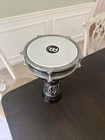 Meinl Darbuka Goblet Hand Drum  Black Metal Body  White Head Pattern