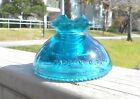 Nice Blue Aqua Cd 242 Hemingray 66 Glass Insulator