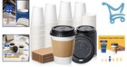 100 Pack 12 Oz Disposable Coffee Cups With Lids Sleeves Leak-proof Hot Beverages