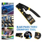 Rj45 Crimp Tool Pass Through Ethernet Crimping Tool Kit Cat6 Cat5e Cat6a Rj45   