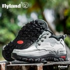 Flyland Men s Classical Vintage Genuine Leather Chukka Boots Casual Outdoor Shoe