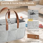 Nursery Storage Basket - Baby Diaper Caddy Organizer For Diaper Station  Newb   