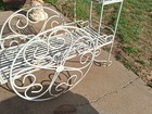 Vintage Antique Wrought Iron Multi Level Garden  Plant Patio Cart  Local Pickup 