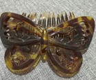 Vintage Goody Butterfly Hair Comb Tortoise 
