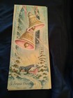 Vintage Christmas Greeting Cards Lot Of 5 Winter Scenes Angels Bells 1940 s 50 s