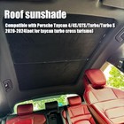 Glassroof Sunshade Compatible With Porsche Taycan 2020-2025 no Gaps  Black